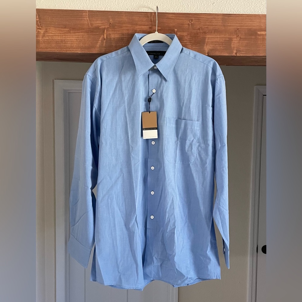 Bloomingdale’s Metropolitan View Button-Up Shirt Size 15.5 Men